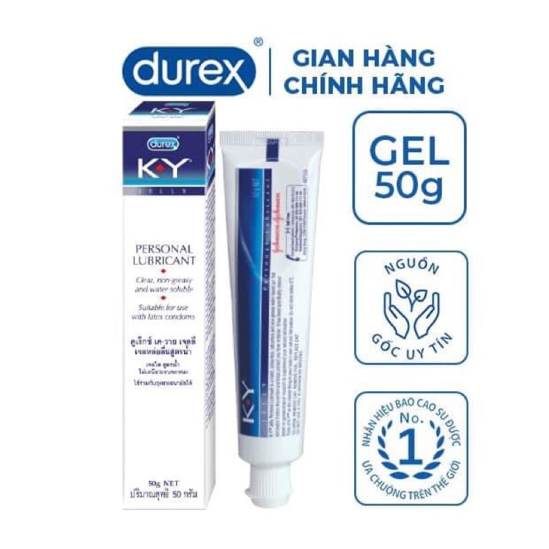 Gel Bôi Trơn Durex Ky Jelly 50g – Dung dịch bôi trơn thủ dâm Hà Nội Hồ Chí Minh